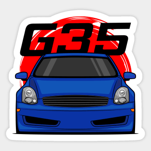 Front Blue G35 JDM Sticker